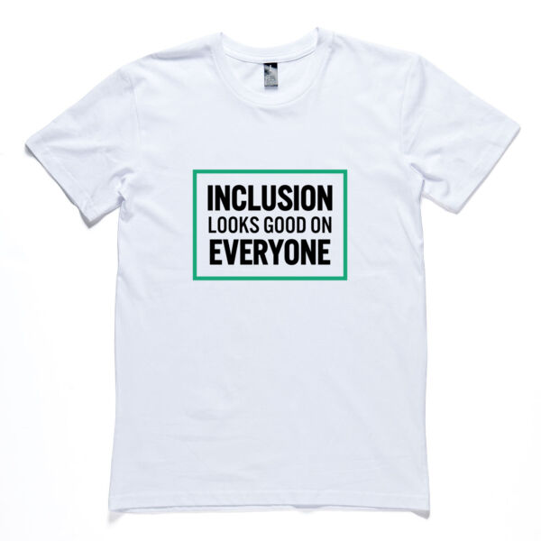 Staple Tee - Inclusion looks good on everyone (light) Thumbnail