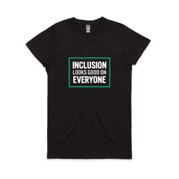 Maple Tee - Inclusion looks good on everyone (dark) Thumbnail