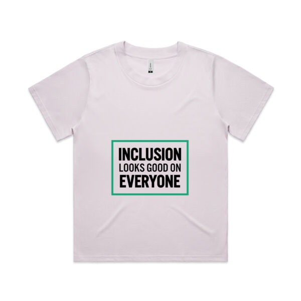 Inclusion looks good on everyone, Wo's Marina Tee (light) Thumbnail